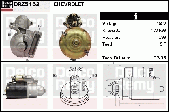 Démarreur Remanufactured REMY (Light Duty)