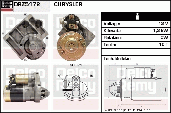 Démarreur Remanufactured REMY (Light Duty)