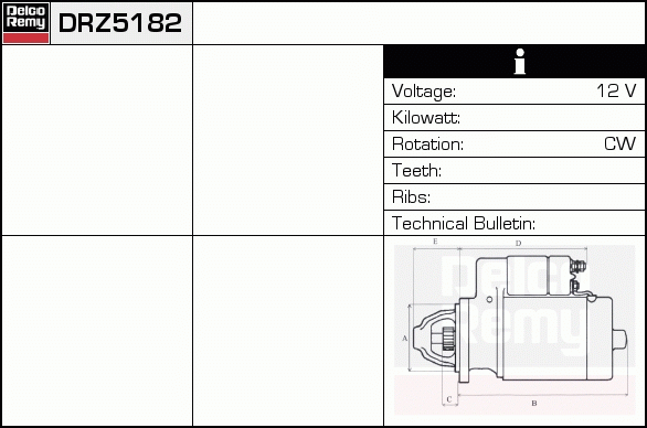 Démarreur Remanufactured REMY (Light Duty)