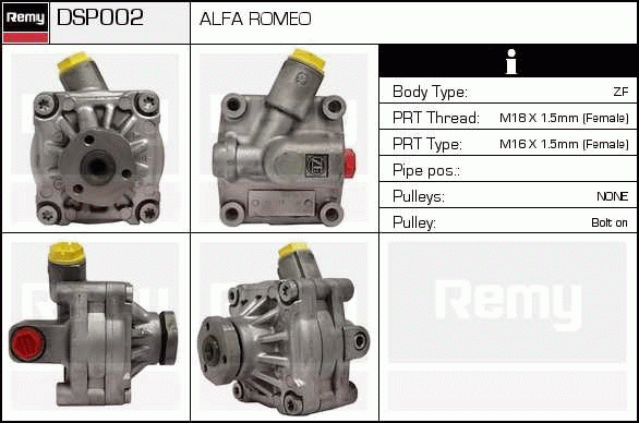 Pompe hydraulique, direction Remanufactured REMY (Multiline)