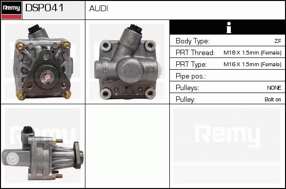 Pompe hydraulique, direction Remanufactured REMY (Multiline)