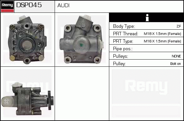 Pompe hydraulique, direction Remanufactured REMY (Multiline)