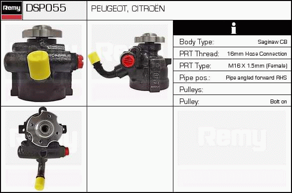 Pompe hydraulique, direction Remanufactured REMY (Multiline)