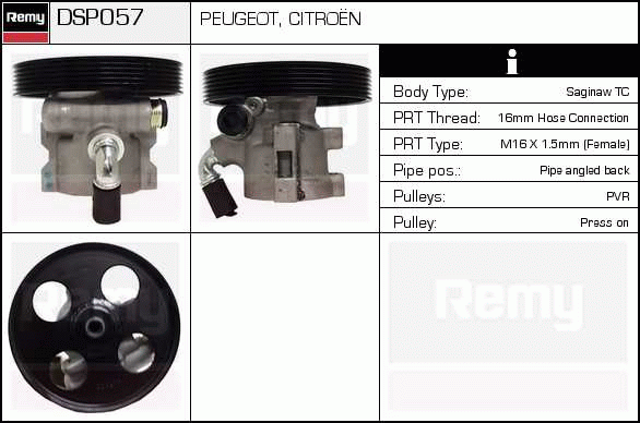 Pompe hydraulique, direction Remanufactured REMY (Multiline)