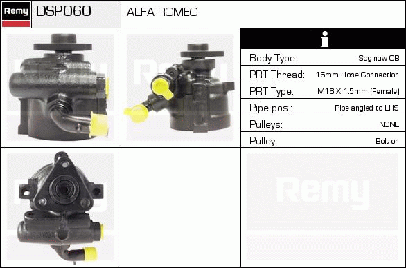 Pompe hydraulique, direction Remanufactured REMY (Multiline)