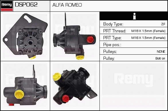 Pompe hydraulique, direction Remanufactured REMY (Multiline)