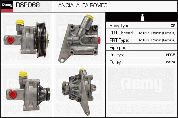 Pompe hydraulique, direction Remanufactured REMY (Multiline)