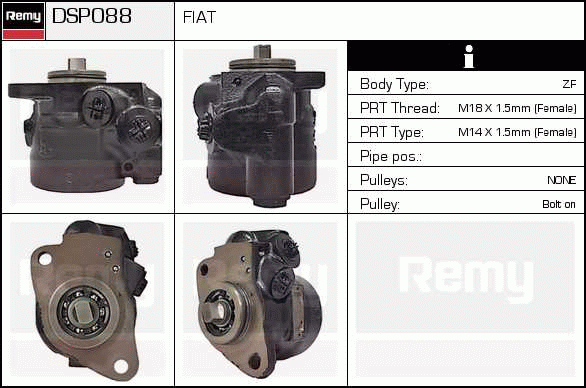 Pompe hydraulique, direction Remanufactured REMY (Multiline)