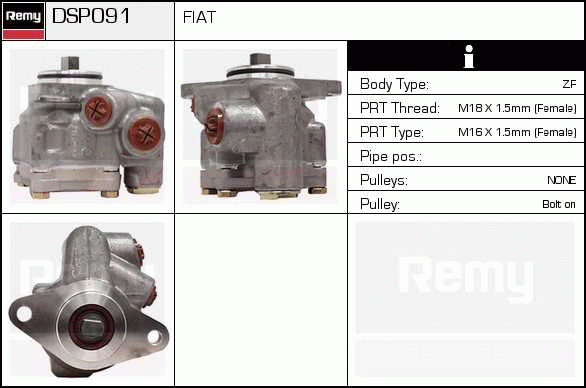 Pompe hydraulique, direction Remanufactured REMY (Multiline)