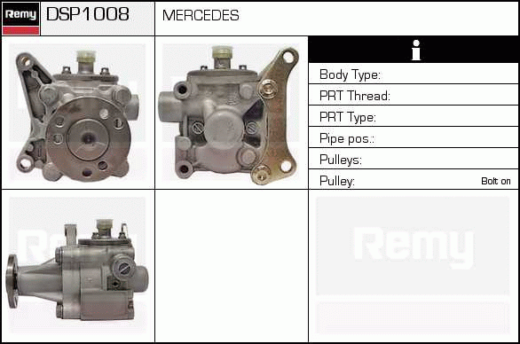 Pompe hydraulique, direction Remanufactured REMY (Multiline)