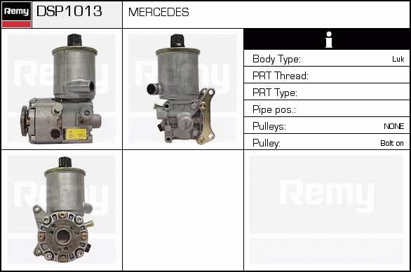 Pompe hydraulique, direction Remanufactured REMY (Multiline)