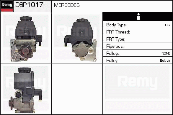 Pompe hydraulique, direction Remanufactured REMY (Multiline)