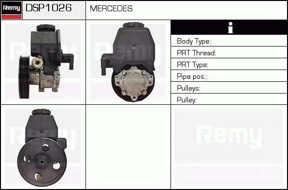 Pompe hydraulique, direction Remanufactured REMY (Multiline)