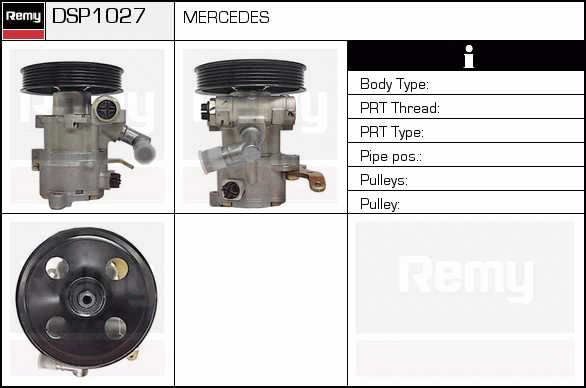 Pompe hydraulique, direction Remanufactured REMY (Multiline)