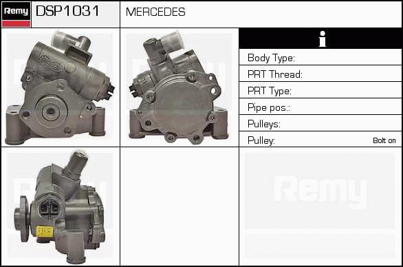 Pompe hydraulique, direction Remanufactured REMY (Multiline)