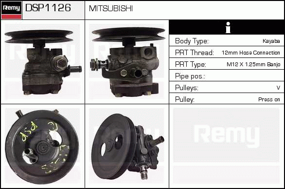 Pompe hydraulique, direction Remanufactured REMY (Multiline)