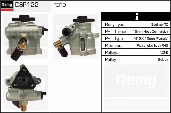 Pompe hydraulique, direction Remanufactured REMY (Multiline)