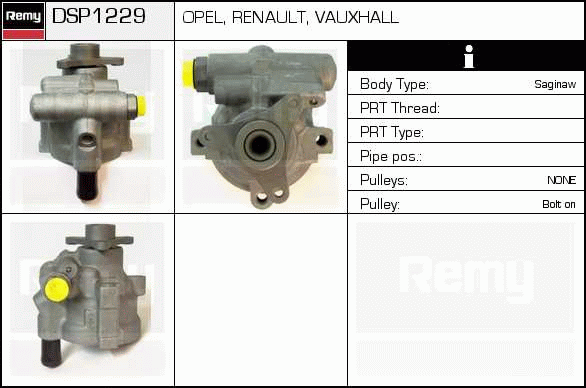 Pompe hydraulique, direction Remanufactured REMY (Multiline)