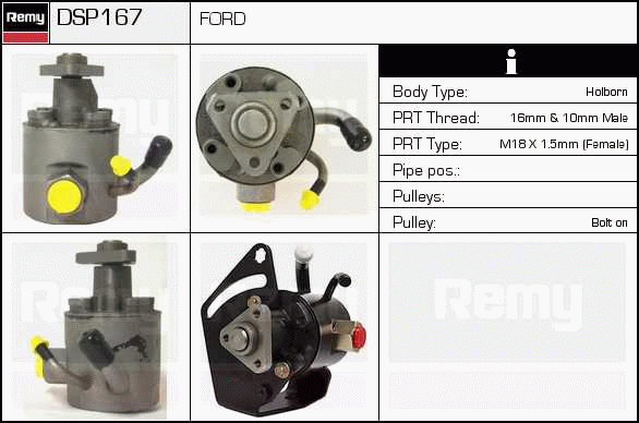 Pompe hydraulique, direction Remanufactured REMY (Multiline)