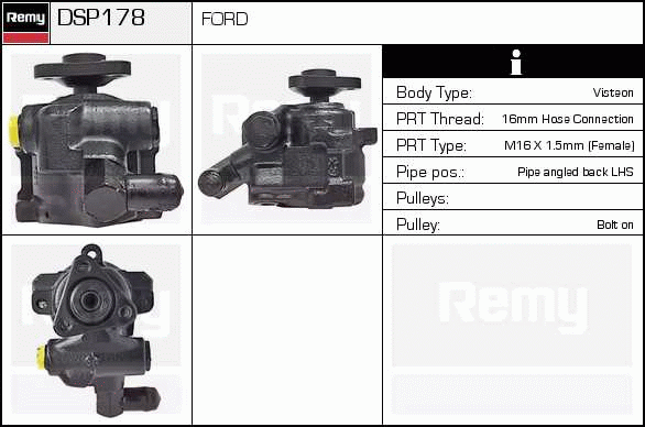 Pompe hydraulique, direction Remanufactured REMY (Multiline)