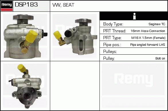 Pompe hydraulique, direction Remanufactured REMY (Multiline)