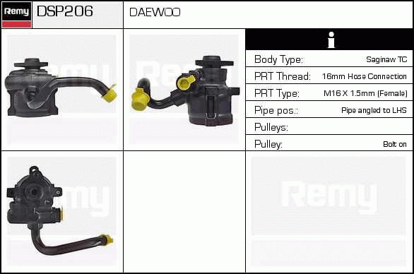 Pompe hydraulique, direction Remanufactured REMY (Multiline)