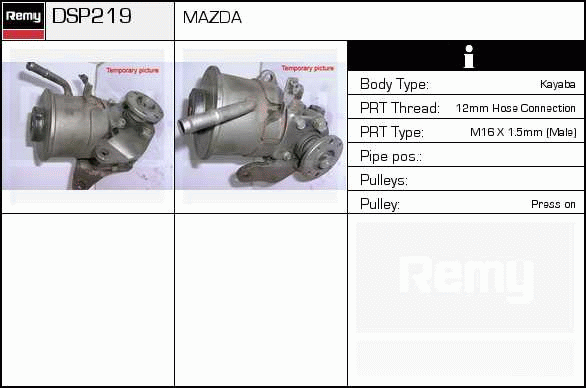 Pompe hydraulique, direction Remanufactured REMY (Multiline)