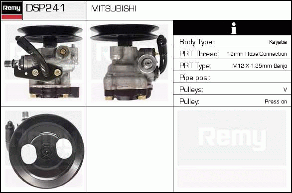 Pompe hydraulique, direction Remanufactured REMY (Multiline)