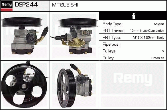 Pompe hydraulique, direction Remanufactured REMY (Multiline)