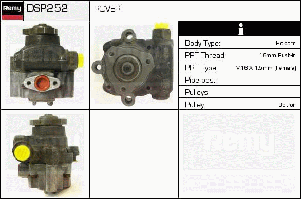 Pompe hydraulique, direction Remanufactured REMY (Multiline)