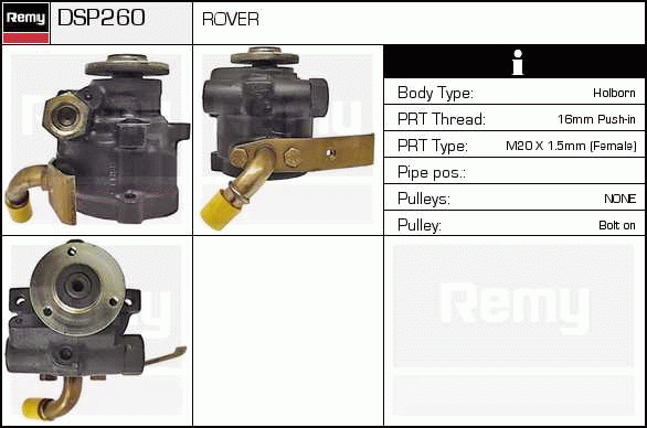 Pompe hydraulique, direction Remanufactured REMY (Multiline)