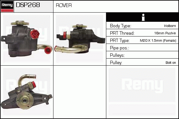 Pompe hydraulique, direction Remanufactured REMY (Multiline)