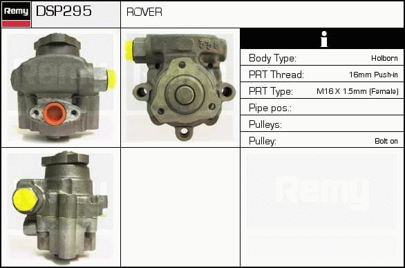 Pompe hydraulique, direction Remanufactured REMY (Multiline)