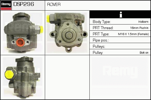 Pompe hydraulique, direction Remanufactured REMY (Multiline)