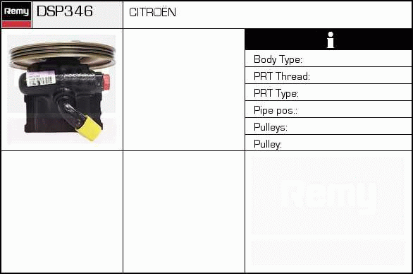 Pompe hydraulique, direction Remanufactured REMY (Multiline)