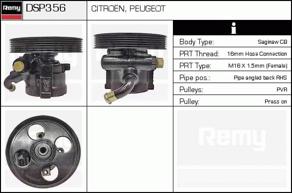 Pompe hydraulique, direction Remanufactured REMY (Multiline)