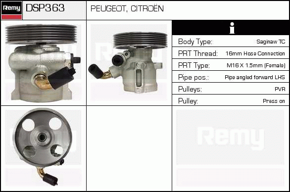 Pompe hydraulique, direction Remanufactured REMY (Multiline)