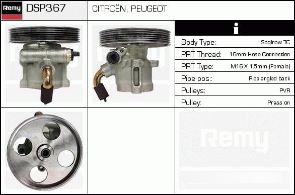 Pompe hydraulique, direction Remanufactured REMY (Multiline)