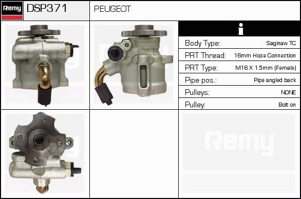 Pompe hydraulique, direction Remanufactured REMY (Multiline)