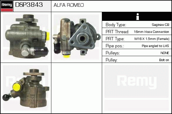 Pompe hydraulique, direction Remanufactured REMY (Multiline)