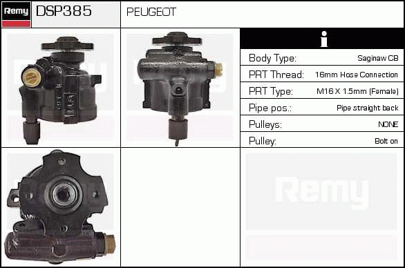 Pompe hydraulique, direction Remanufactured REMY (Multiline)