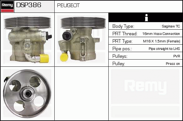 Pompe hydraulique, direction Remanufactured REMY (Multiline)