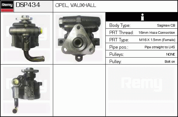 Pompe hydraulique, direction Remanufactured REMY (Multiline)