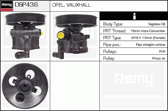 Pompe hydraulique, direction Remanufactured REMY (Multiline)