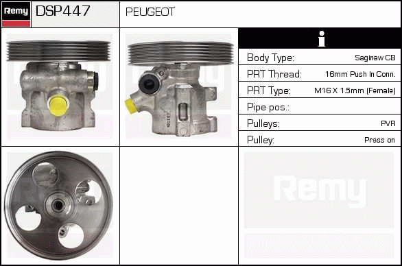 Pompe hydraulique, direction Remanufactured REMY (Multiline)