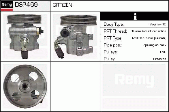 Pompe hydraulique, direction Remanufactured REMY (Multiline)