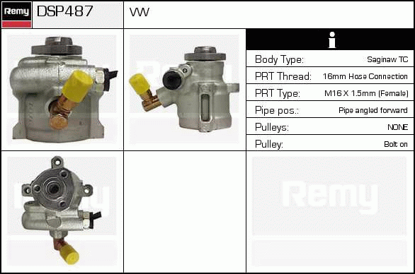 Pompe hydraulique, direction Remanufactured REMY (Multiline)