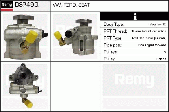 Pompe hydraulique, direction Remanufactured REMY (Multiline)