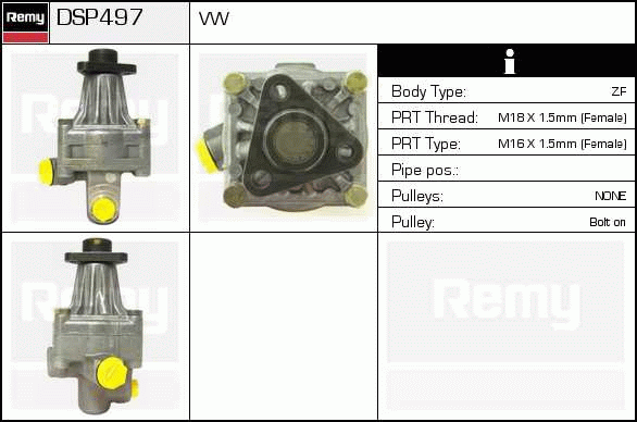 Pompe hydraulique, direction Remanufactured REMY (Multiline)