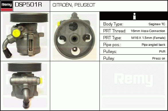 Pompe hydraulique, direction Remanufactured REMY (Multiline)